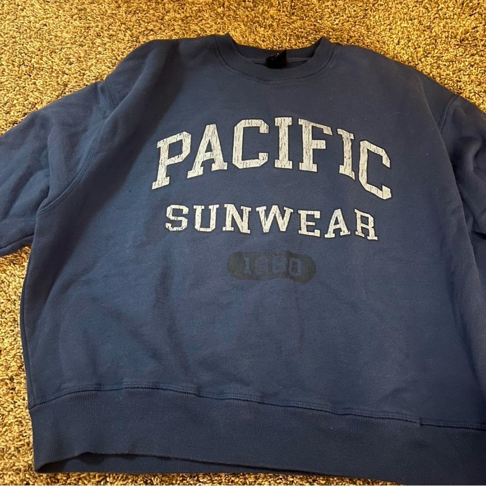 blue pacsun sweatshirt hoodie